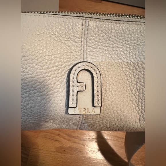 Furla Cream Pebbled Leather Crossbody with Coin Pouch - Picture 3 of 8